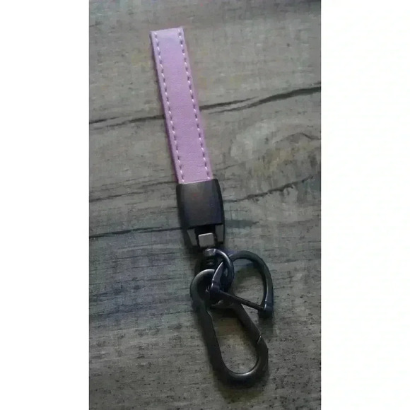 Dodge Ram Pink Leather Keychain Lanyard Horseshoe Buckle (New) - Picture 7 of 10
